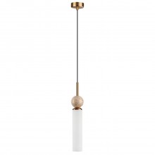 ODEON LIGHT 6625/1 MIDCENT ODL25 Подвесной светильник бежевый/металл/травертин IP20 1*E14 40W 220V L