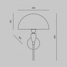 Настенный светильник (бра) Maytoni Z034WL-01CH
