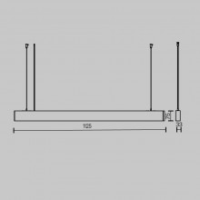 Подвесной светильник Technical P051PL-36W2.7-6K-W