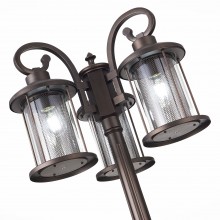 SL080.425.03 Светильник уличный наземный ST-Luce Темный кофе/Прозрачный, Темный кофе E27 3*100W