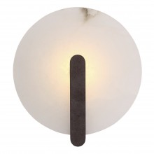 SL1195.701.01 Светильник настенный ST-Luce патинированный металл/алебастр LED 1*5W 3000K