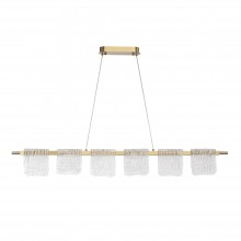 SL6021.203.36 Светильник подвесной ST-Luce золотистый/прозрачный LED 1*36W 3000K