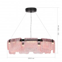 SL6021.403.54 Светильник подвесной ST-Luce черный/розовый LED 1*54W 3000K