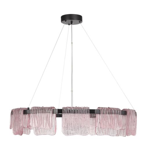 SL6021.403.66 Светильник подвесной ST-Luce черный/розовый LED 1*66W 3000K