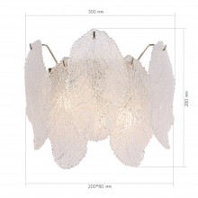 SL6135.201.02 Светильник настенный ST-Luce золотистый/прозрачный, янтарный G9LED 2*5W