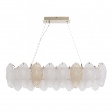 SL6135.233.01 Светильник подвесной ST-Luce золото/прозрачный, янтарный LED 1*24W 3000K
