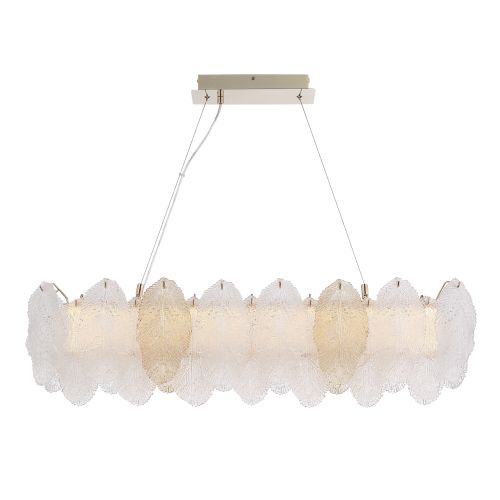SL6135.233.01 Светильник подвесной ST-Luce золото/прозрачный, янтарный LED 1*24W 3000K