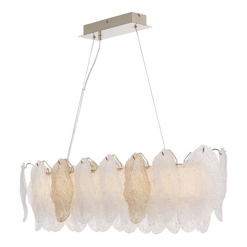 SL6135.233.01 Светильник подвесной ST-Luce золото/прозрачный, янтарный LED 1*24W 3000K
