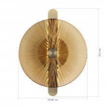 SL6141.311.01 Светильник настенный ST-Luce бронза/янтарь LED 1*11W 4000K