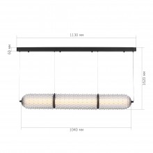 SL6144.413.01 Светильник подвесной ST-Luce черный/прозрачный LED 1*37W 4000K
