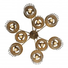 SL6145.303.09 Светильник подвесной ST-Luce латунь/прозрачный E14 9*40W