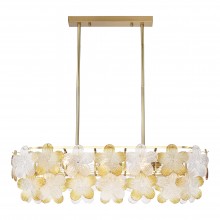 SL6240.203.08 Светильник подвесной ST-Luce золотистый/Прозрачный, янтарный E14 8*60W