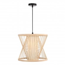 SL6241.503.01 Светильник подвесной ST-Luce Древесный/Белый E27 1*40W