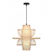 SL6241.513.01 Светильник подвесной ST-Luce Древесный/Белый E27 1*40W