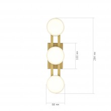 SL6610.201.03 Светильник настенный ST-Luce золотистый/белый LED 1*6W 4000K