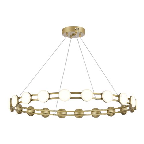 SL6610.203.20 Светильник подвесной ST-Luce золотистый/белый LED 1*40W 4000K