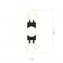 SL6610.401.03 Светильник настенный ST-Luce черный/белый LED 1*6W 4000K