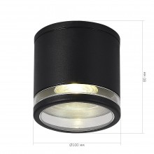 SL9009.402.01 Светильник уличный потолочный ST-Luce черный/белый GU10 1*50W
