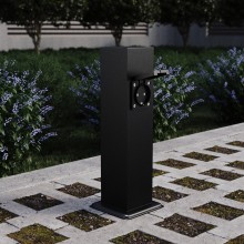 SL9012.405.00 Столб уличный 2 розетки ST-Luce черный 3500W