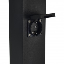 SL9012.415.00 Столб уличный 4 розетки ST-Luce черный 3500W