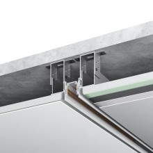 ST1004.529.12 Шинопровод магнитный встраиваемый под ГКЛ 12мм ST-Luce Белый L2000мм(заглушки в комп)