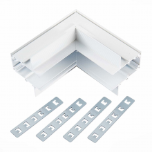 ST1007.549.12 Внутренний угол-соединитель для встраиваемого магнитного шинопровода под ГКЛ 12мм ST-L