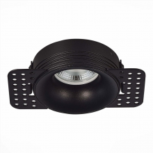 ST218.448.01 Св-к встр. Черный GU10 1*50W  IP20 D78xH30 165-265V Без ламп