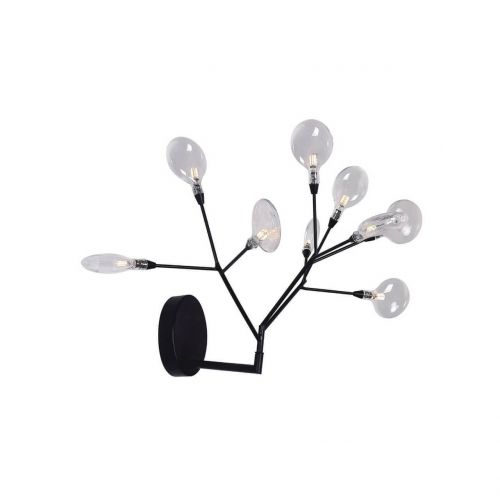 Бра Crystal Lux EVITA AP9 BLACK/TRANSPARENT