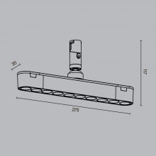 Трековый светильник Technical TR203-1-10W3K-S-B