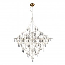 SL6601.203.114 Светильник подвесной ST-Luce Золотистый/Прозрачный LED 114*0,5W 3000K