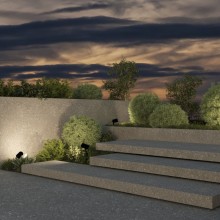 Грунтовый светильник Denkirs DK9800-BK