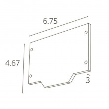 Внешняя заглушка для магнитного шинопровода для натяжного потолка Arte Lamp LINEA-ACCESSORIES A48320