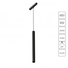 Магнитный трековый светильник Arte Lamp LINEA A4780SP-1BK