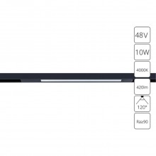 Магнитный трековый светильник Arte Lamp OPTIMA A7263PL-1BK