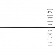 Магнитный трековый светильник Arte Lamp OPTIMA A7264PL-1BK