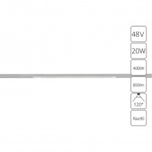 Магнитный трековый светильник Arte Lamp OPTIMA A7264PL-1WH