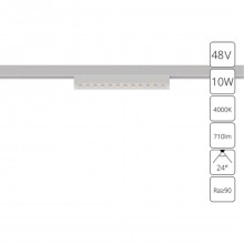 Магнитный трековый светильник Arte Lamp OPTIMA A7268PL-1WH