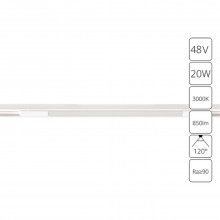 Магнитный трековый светильник Arte Lamp OPTIMA A7284PL-1WH