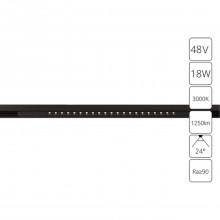 Магнитный трековый светильник Arte Lamp OPTIMA A7287PL-1BK