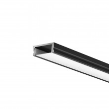 Алюминиевый профиль накладной 15x6 (Черный, 2 м), ALM-001-B-2M 631003