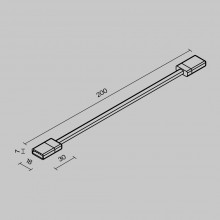 Комплектующие для уличной трековой системы с токоведущими элементами Outdoor O-TR002-SC