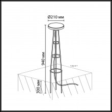 7108/15GL ODL Уличный светильник LED 12Вт 3000К 220-240В IP65 NATURE