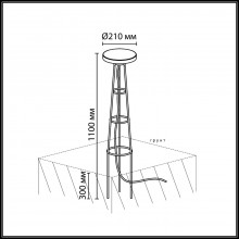 7108/15GLA ODL Уличный светильник LED 12Вт 3000К 220В IP65 NATURE