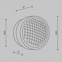 Настенный светильник (бра) MOD493WL-L6PTK