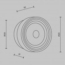 Настенный светильник (бра) MOD493WL-L6PTK2