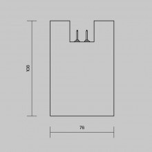 Уличный трековый светильник O-TR01-2-S-16WW3K
