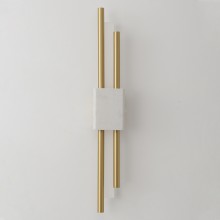 Бра Crystal Lux CARTA AP6W LED WHITE/BRASS