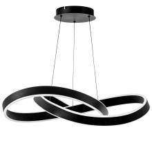 749487 Люстра SATURNO LED 60W 2760LM ЧЕРНЫЙ 3000K