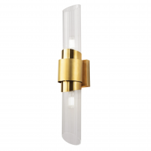 766642 Бра FLOP 2х6W (led) E14 ЗОЛОТО/ПРОЗРАЧНЫЙ