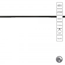 Магнитный трековый светильник Arte Lamp OPTIMA 0.1-10V A7494PL-1BK